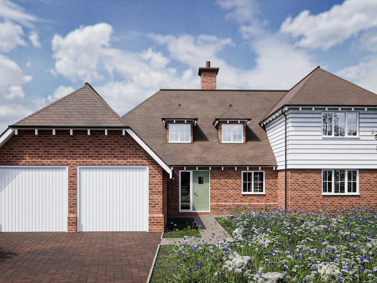 White fascias and soffits on an English home