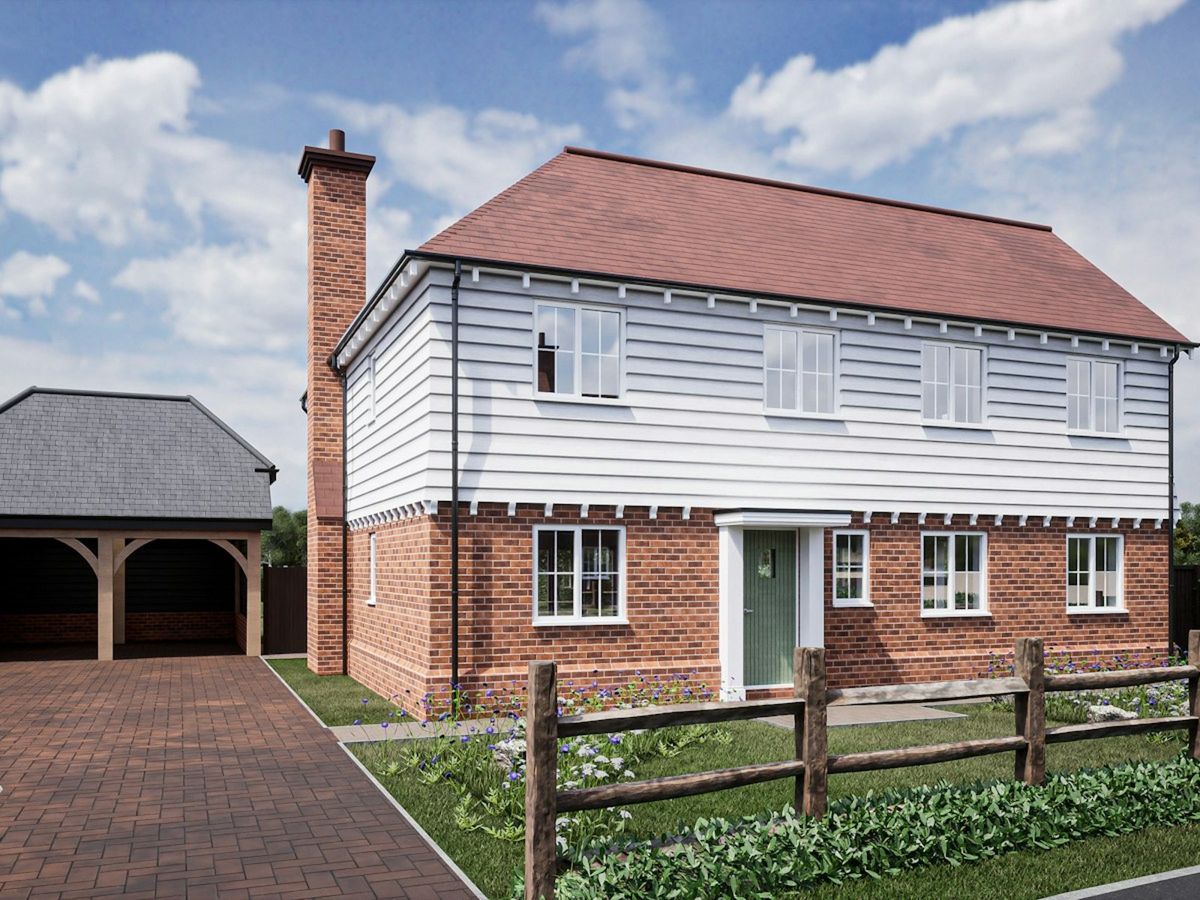 New roofline on a modern English home