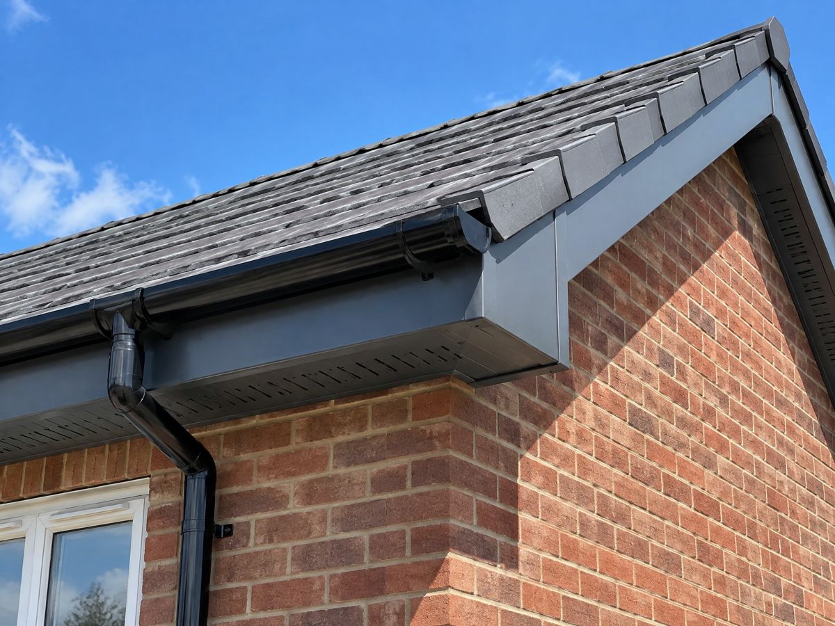 Anthracite grey UPVC fascias and soffits